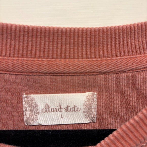 Altar’d State Howdy Cord/Ribbed Crop Sweatshirt - Picture 3 of 4